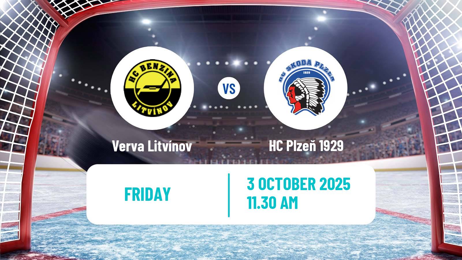 Hockey Czech Extraliga Verva Litvínov - HC Plzeň 1929