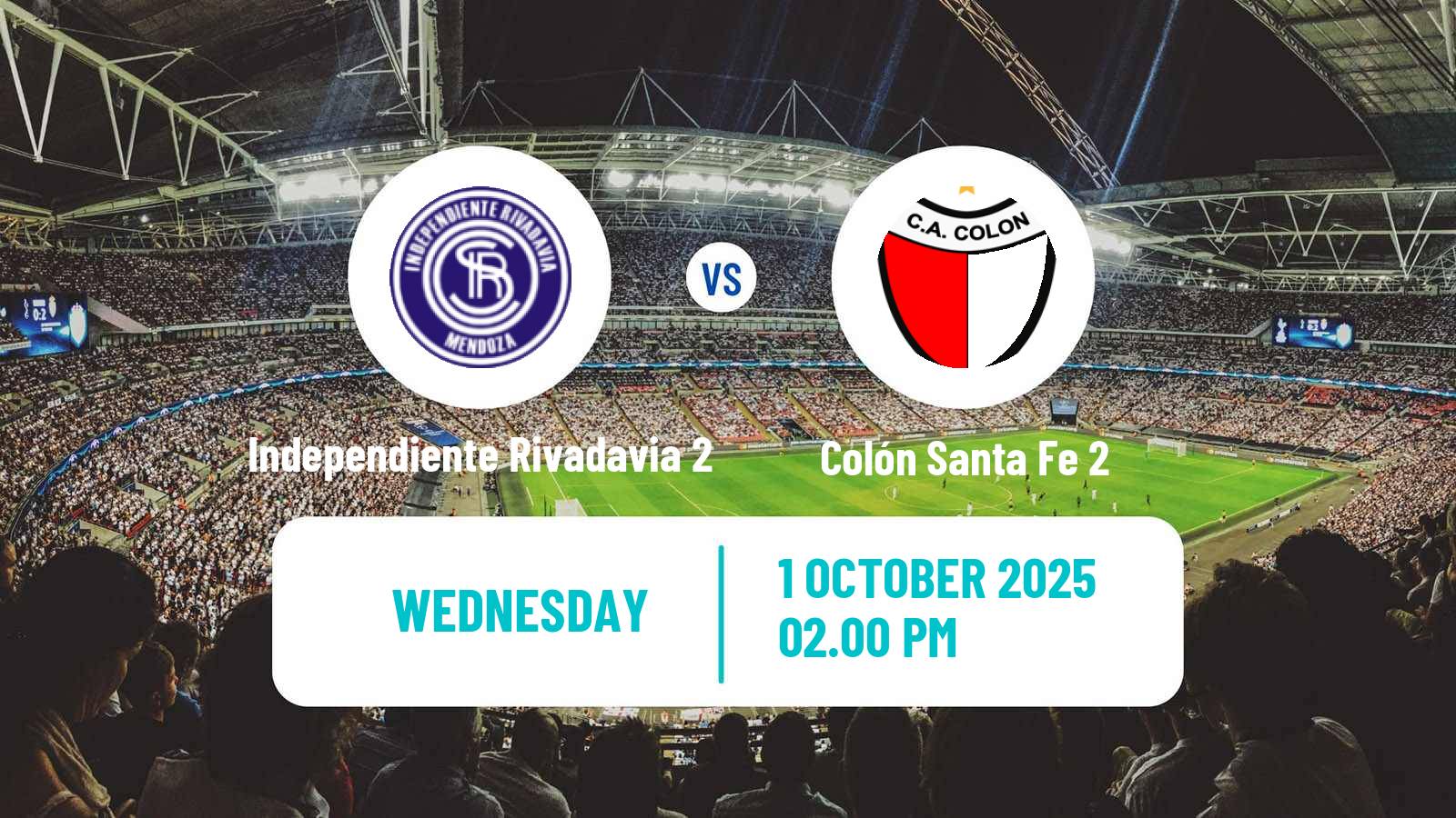 Football Argentinian Reserve League Independiente Rivadavia 2 - Colón Santa Fe 2