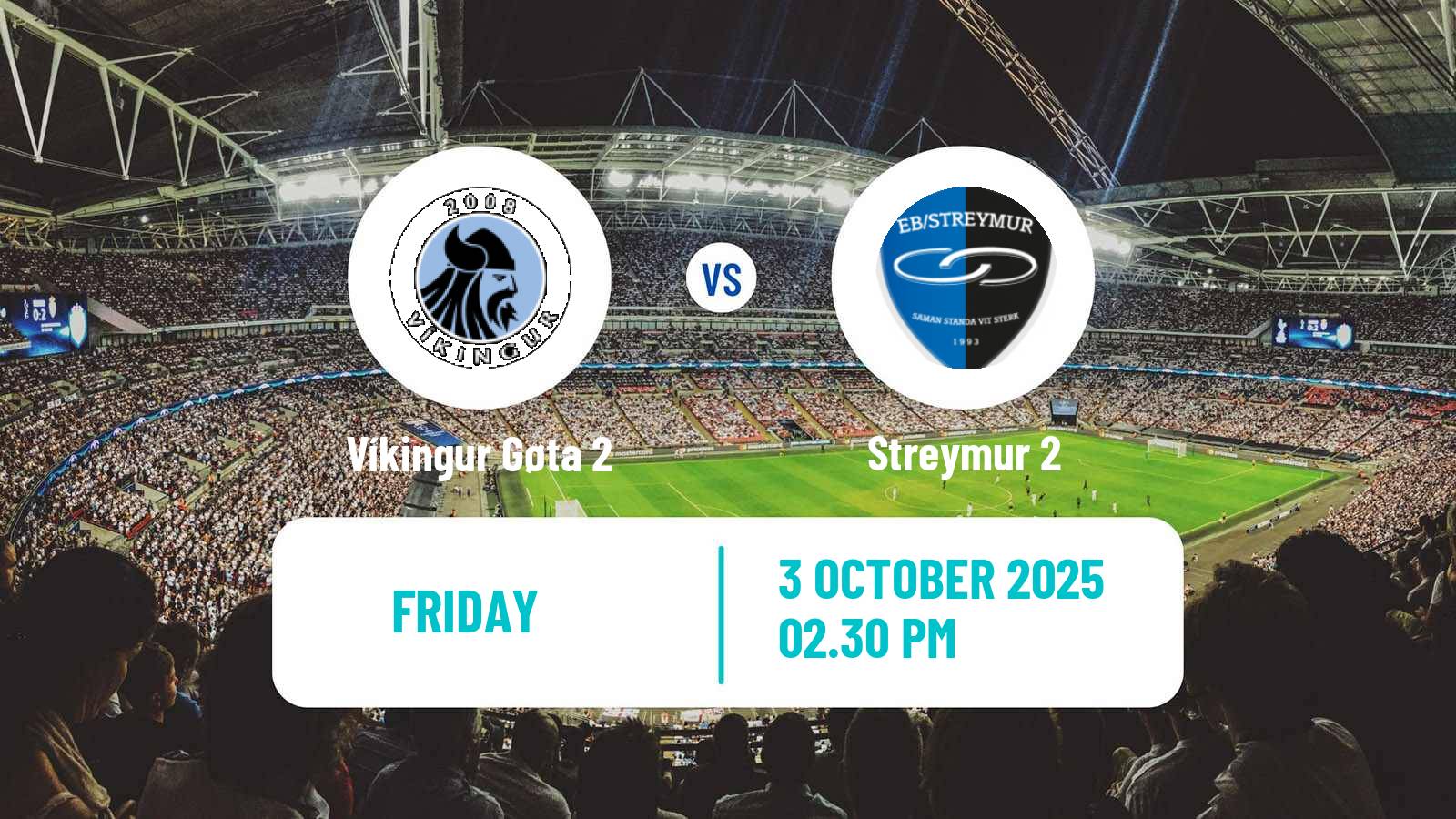 Football Faroe Islands 1 Deild Víkingur Gøta 2 - Streymur 2