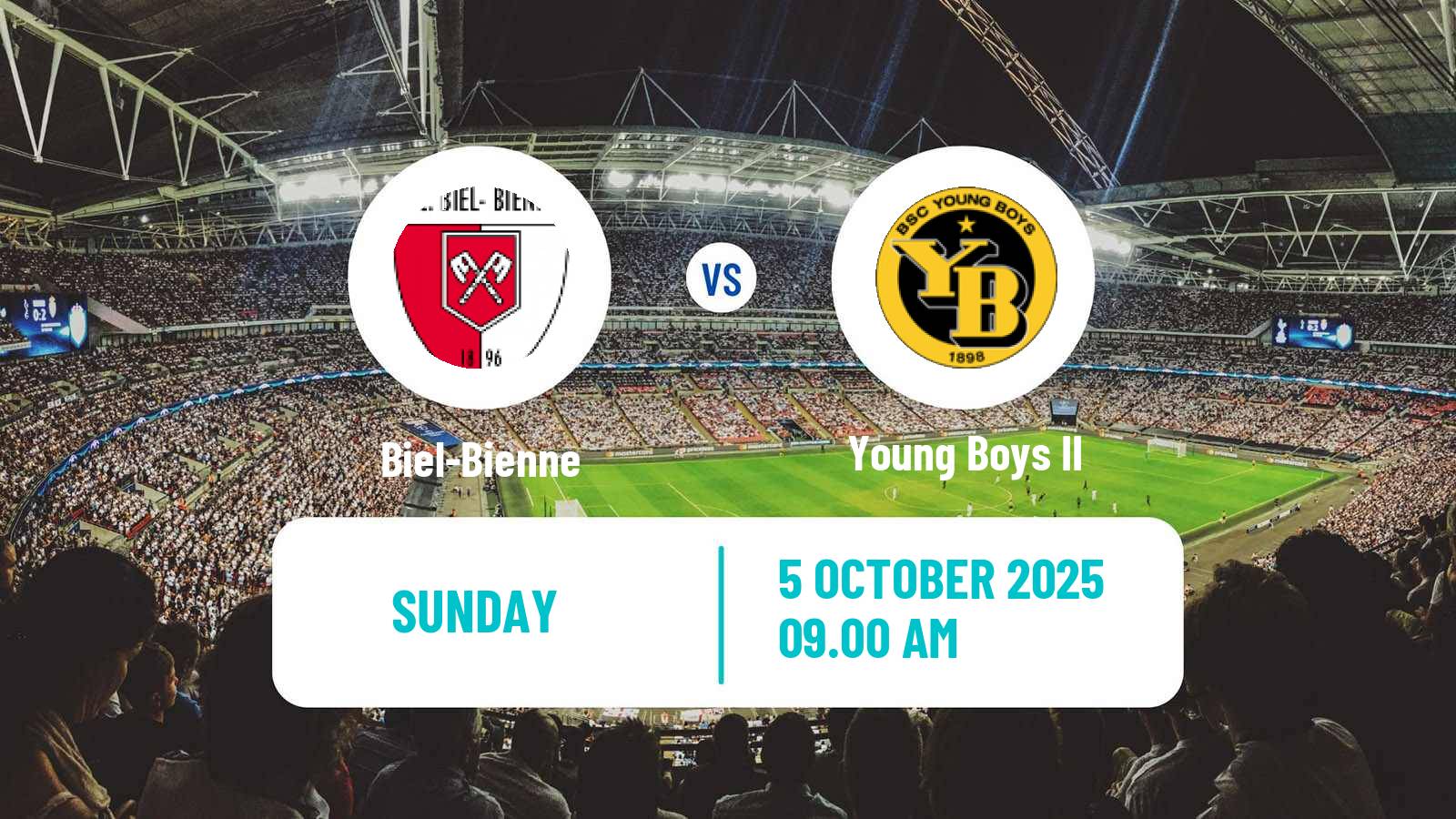 Football Swiss Promotion League Biel-Bienne - Young Boys II