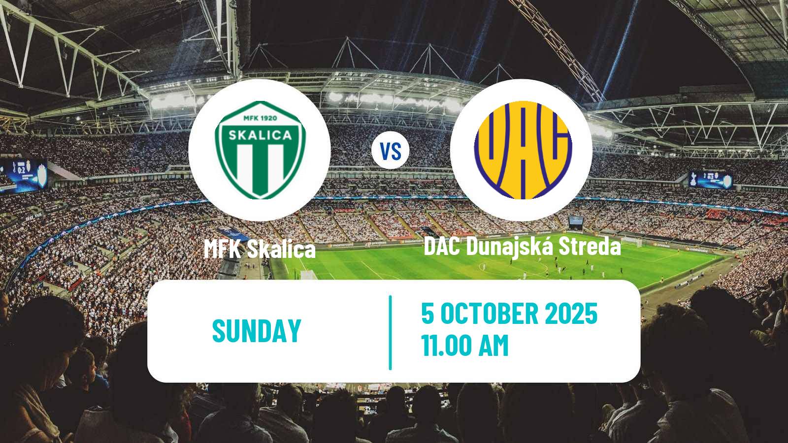 Football Slovak Superliga Skalica - DAC Dunajská Streda