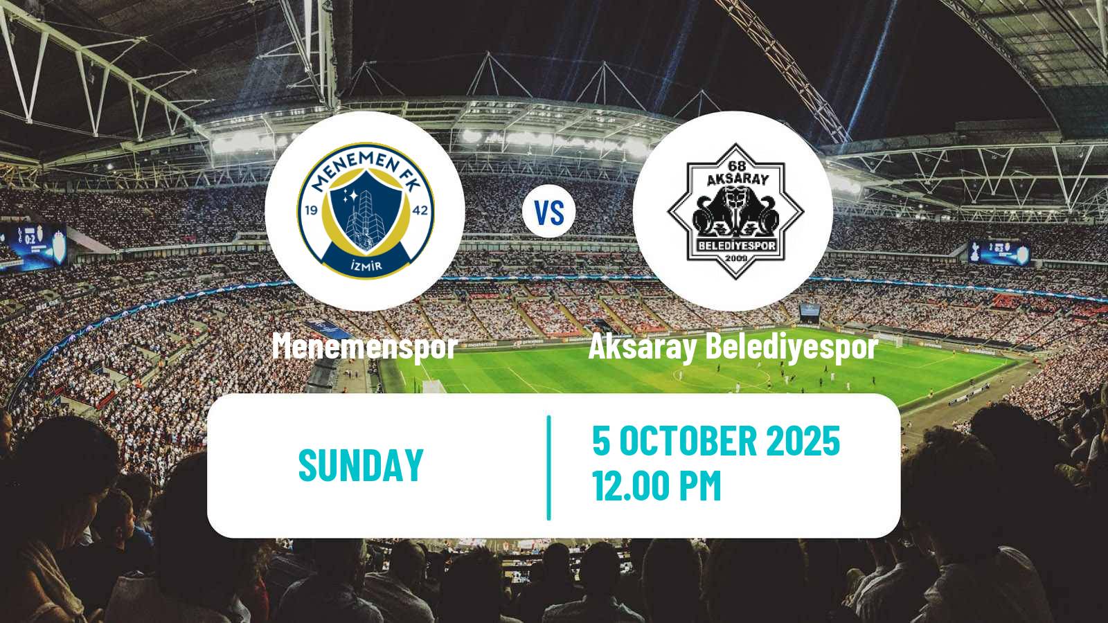 Football Turkish Second League Red Group Menemenspor - Aksaray Belediyespor