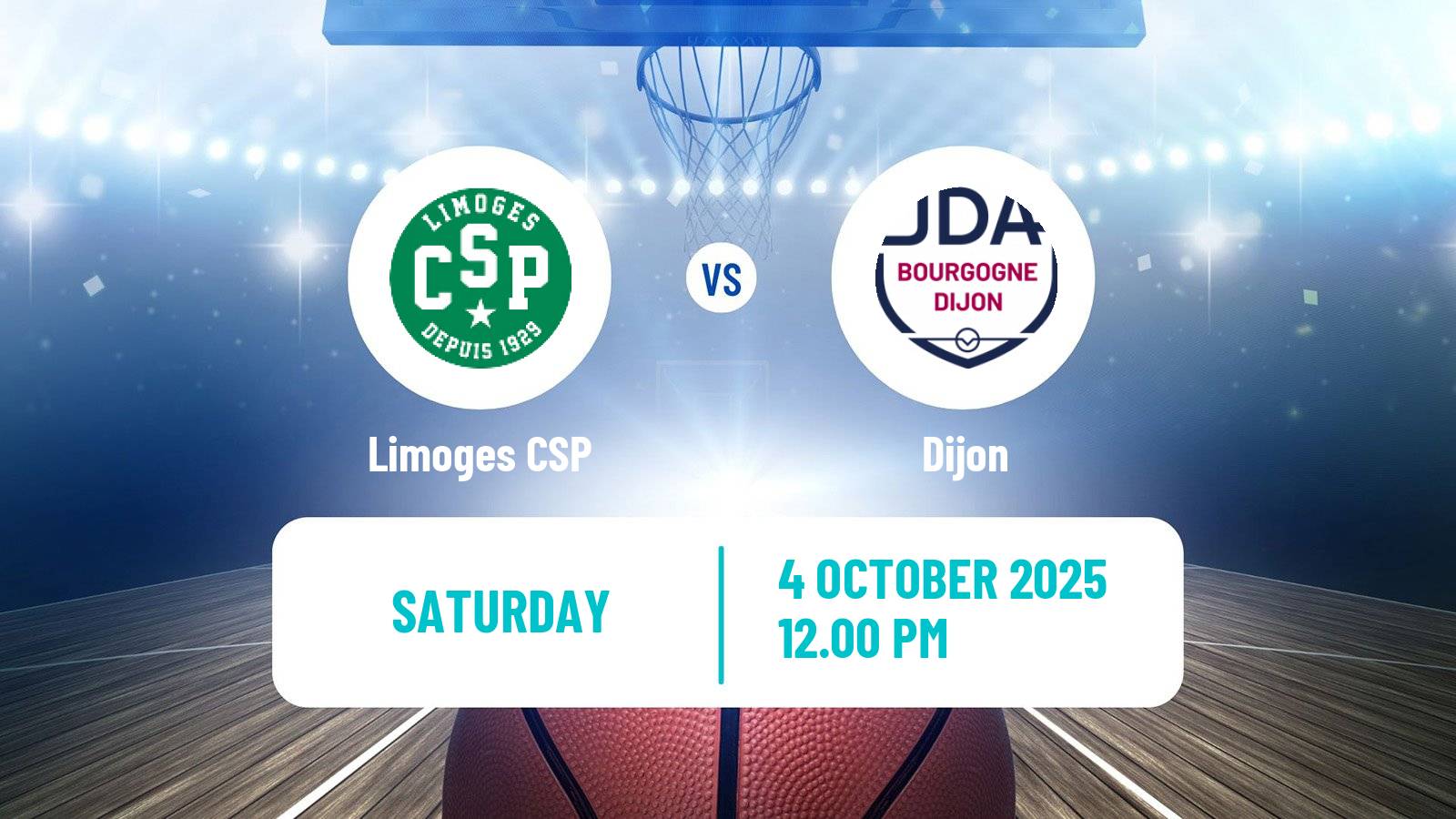 Basketball French LNB Limoges - Dijon