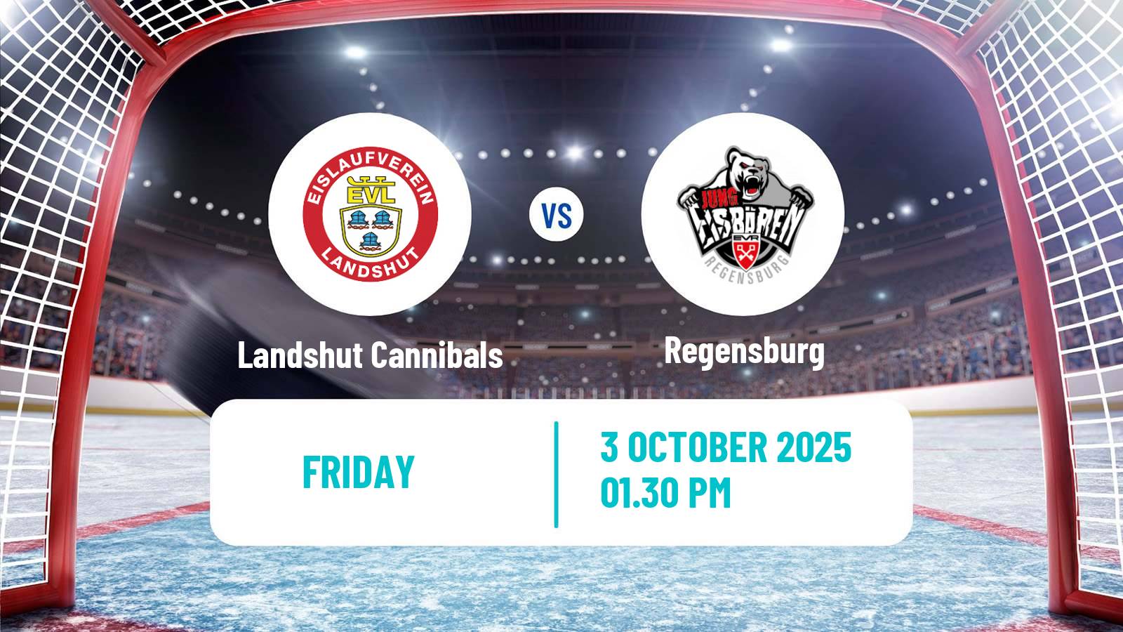 Hockey German DEL2 Landshut Cannibals - Regensburg