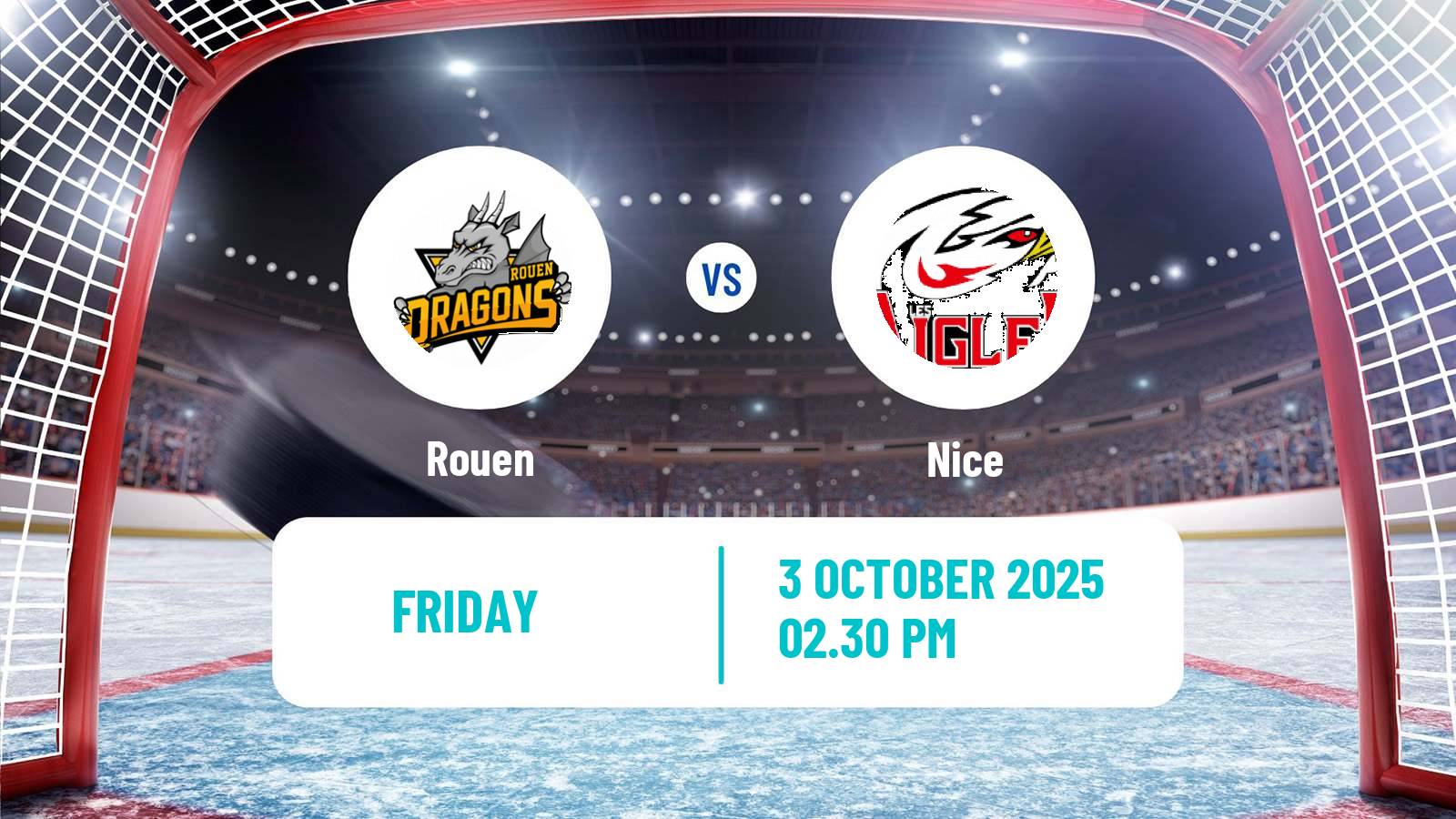 Hockey French Ligue Magnus Rouen - Nice