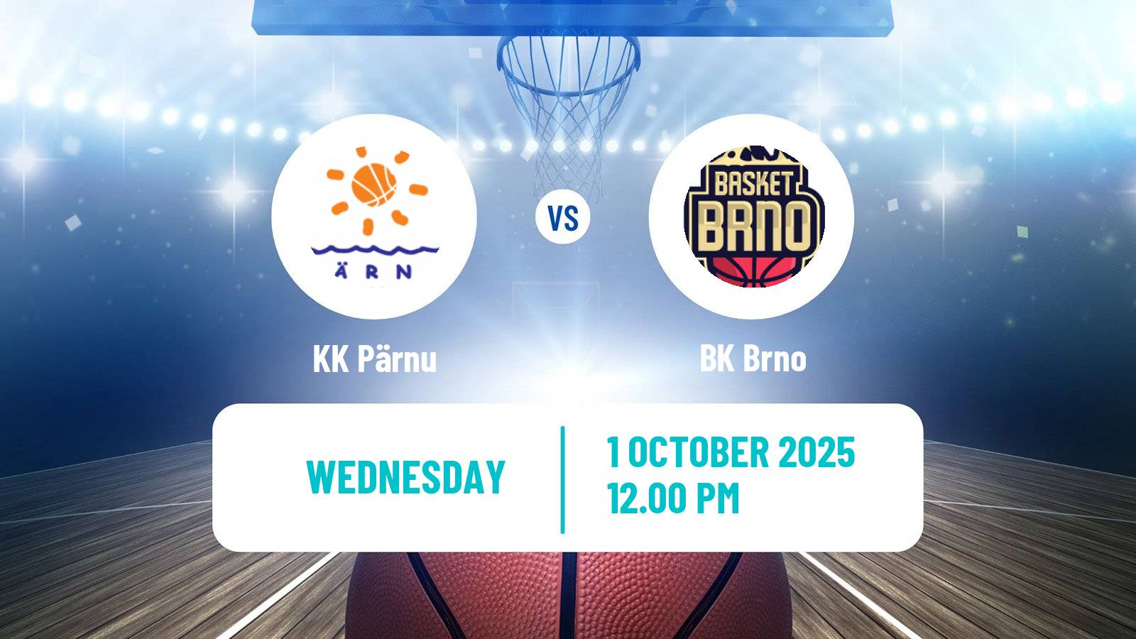 Basketball FIBA Europe Cup Pärnu - Brno