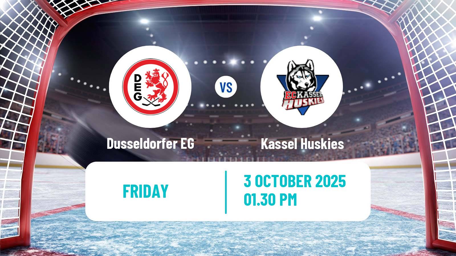 Hockey German DEL2 Dusseldorfer EG - Kassel Huskies