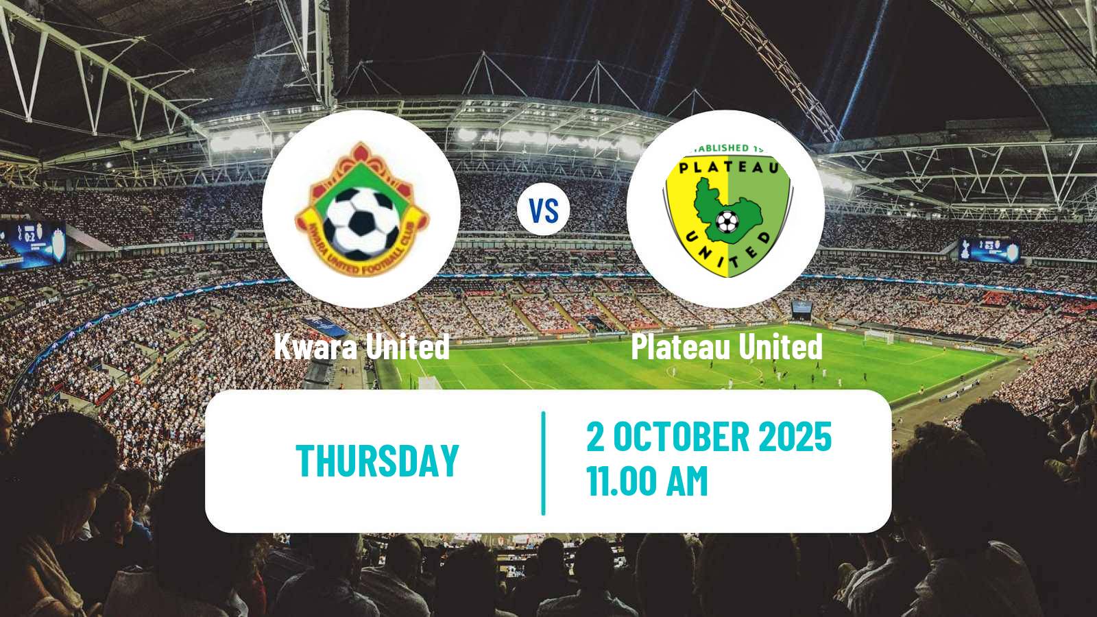 Football Nigerian Premier League Kwara United - Plateau United