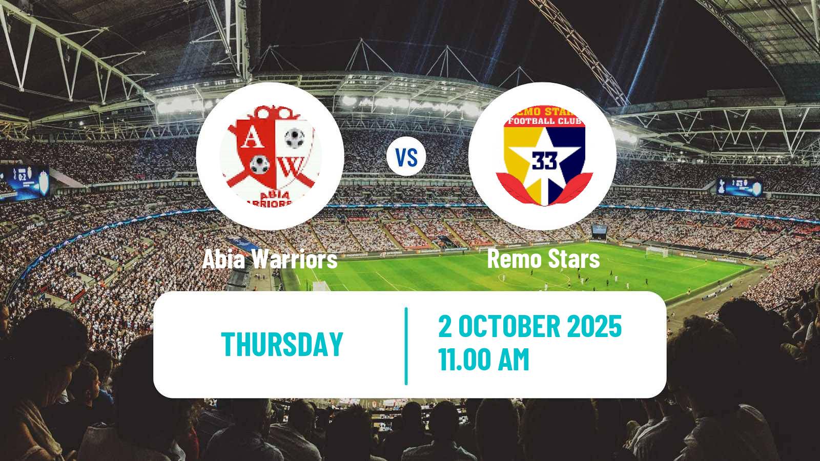 Football Nigerian Premier League Abia Warriors - Remo Stars
