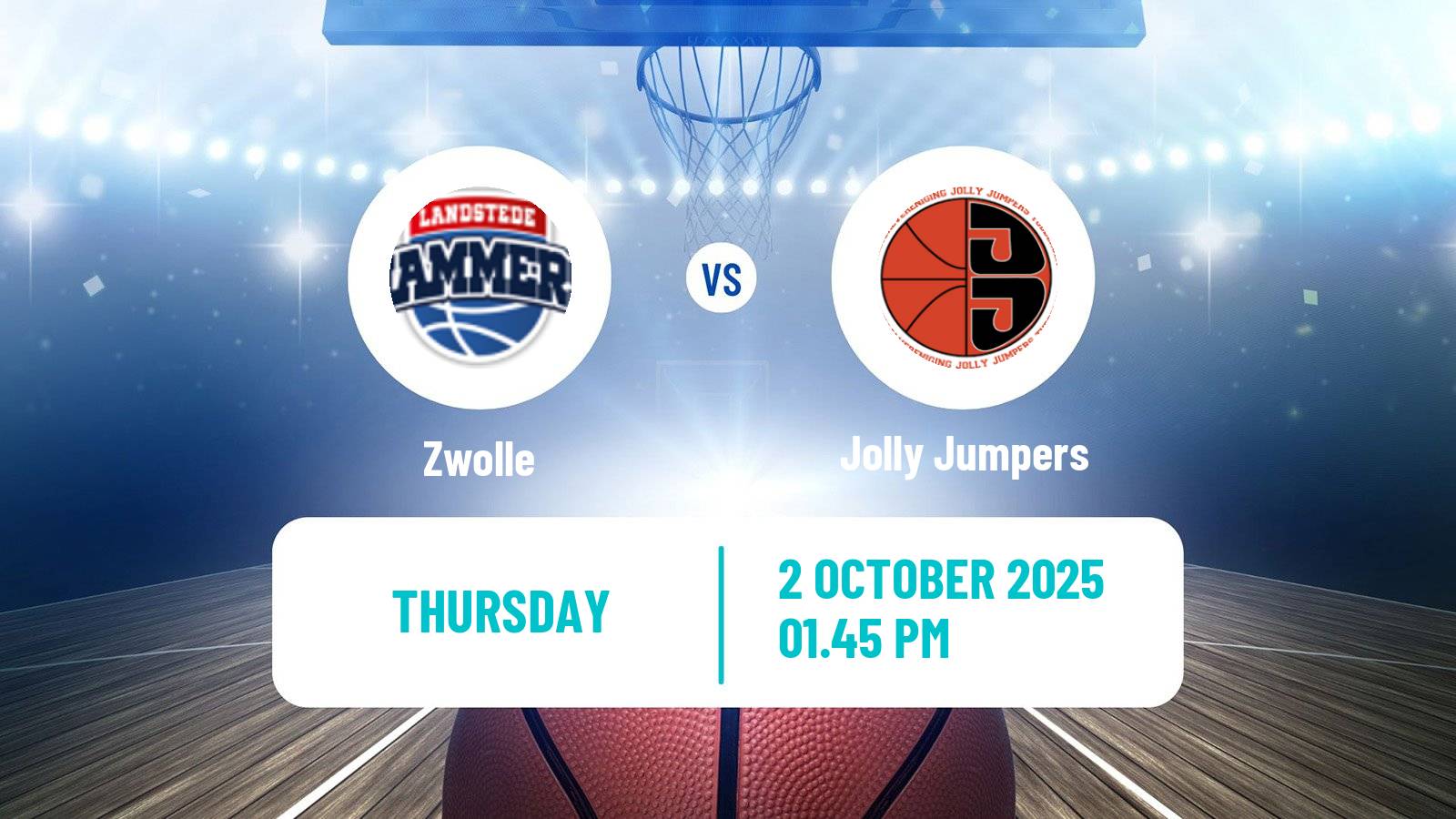 Basketball Dutch WBL Basketball Zwolle - Jolly Jumpers
