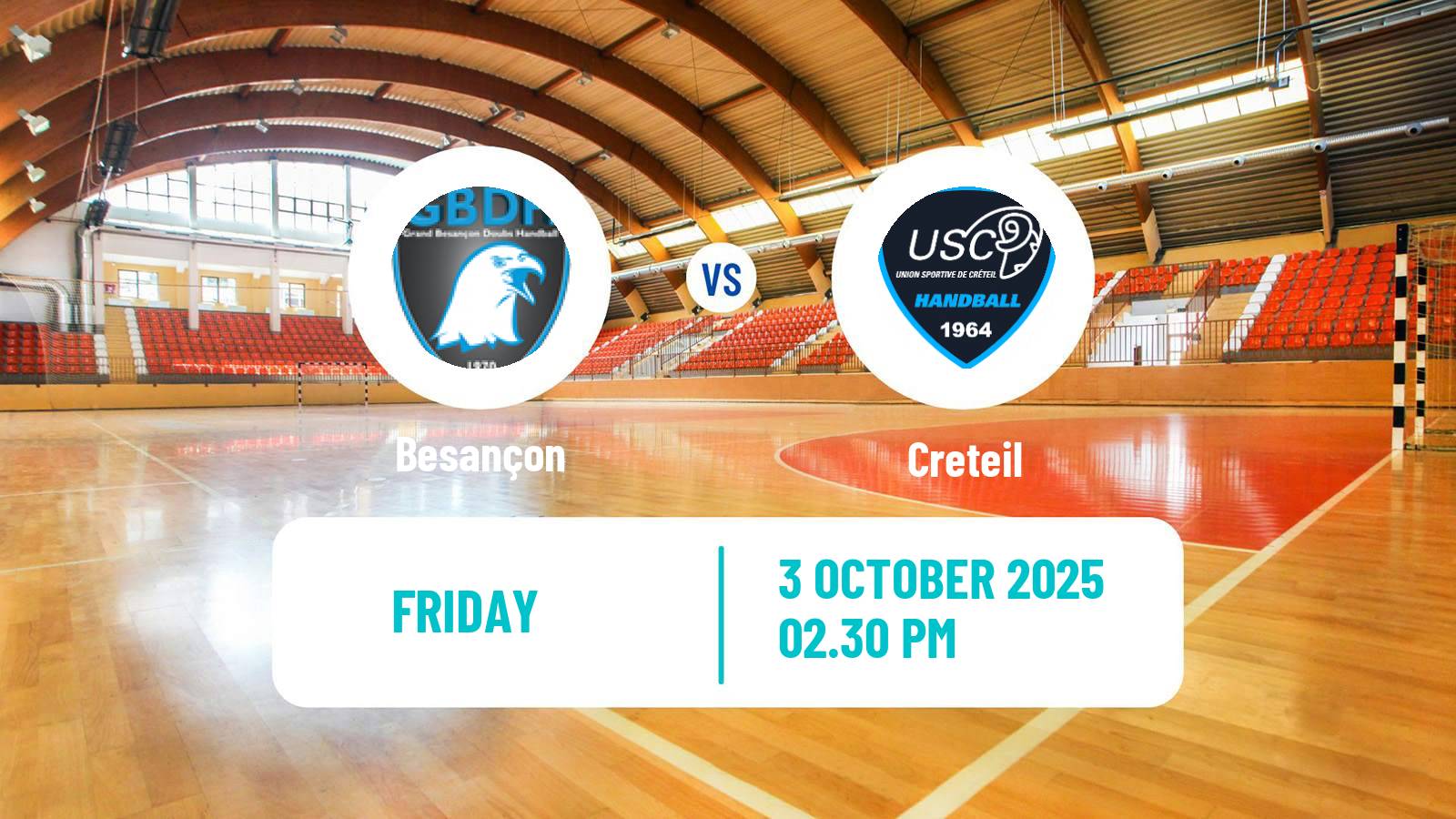 Handball French Proligue Handball Besançon - Creteil