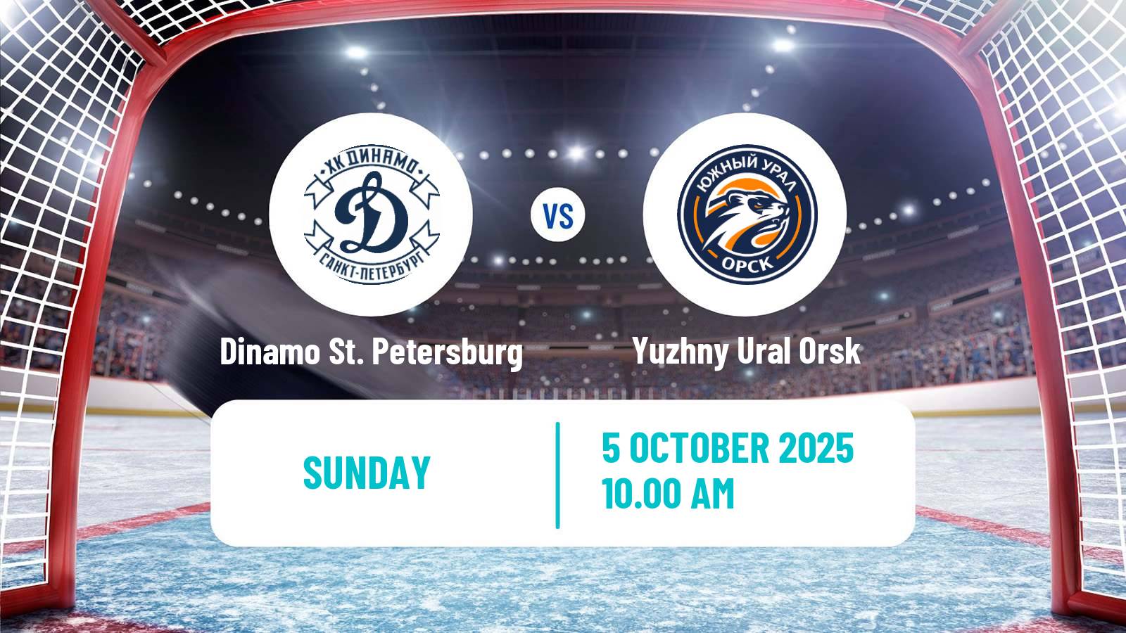 Hockey VHL Dinamo St. Petersburg - Yuzhny Ural Orsk