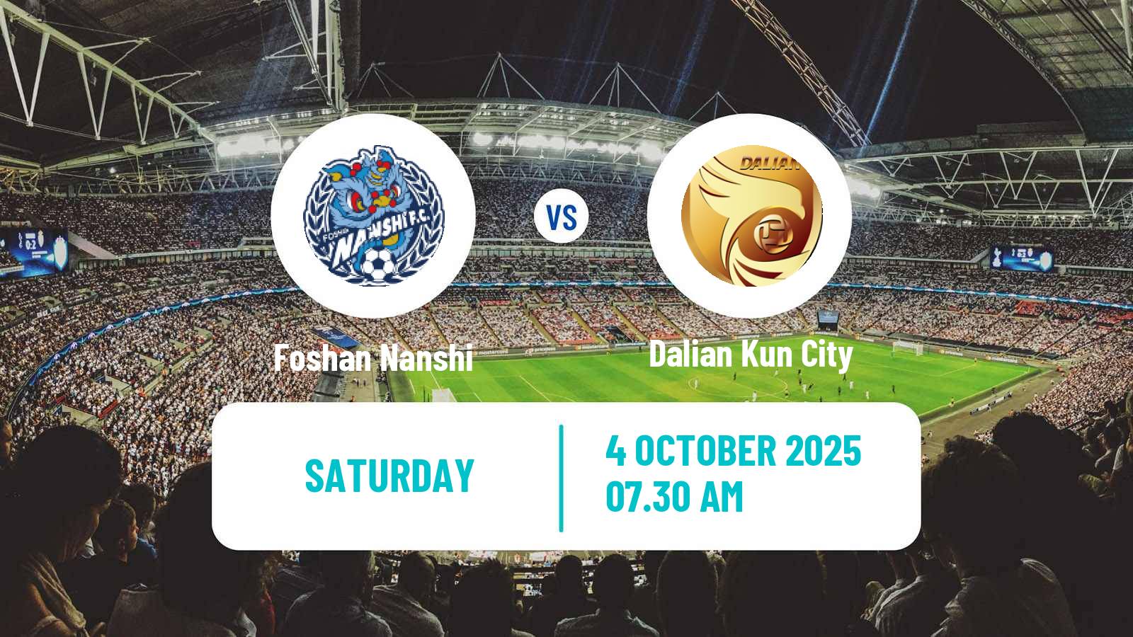 Football Chinese Jia League Foshan Nanshi - Dalian Kun City