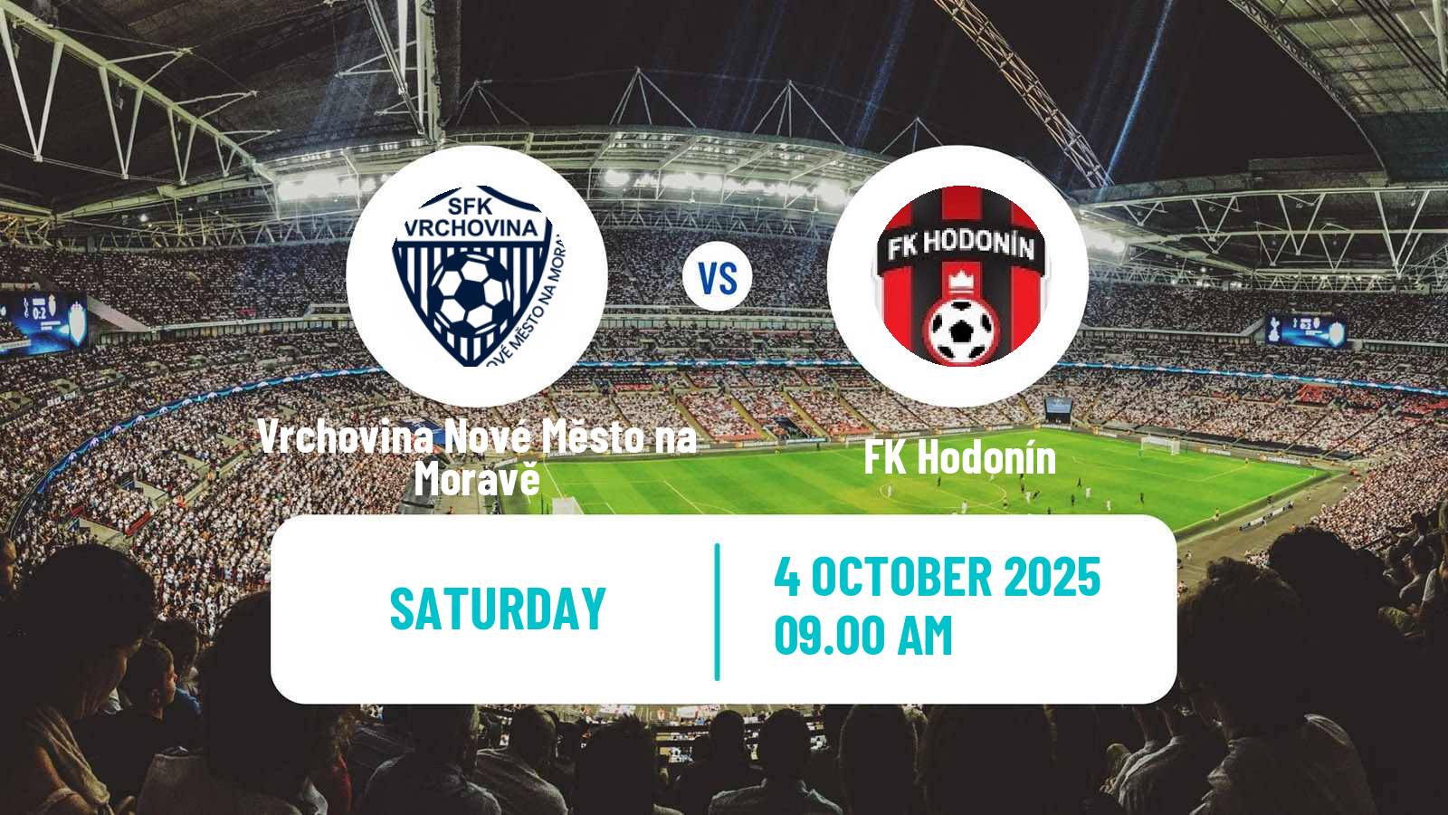 Football Czech MSFL Vrchovina Nové Město na Moravě - Hodonín