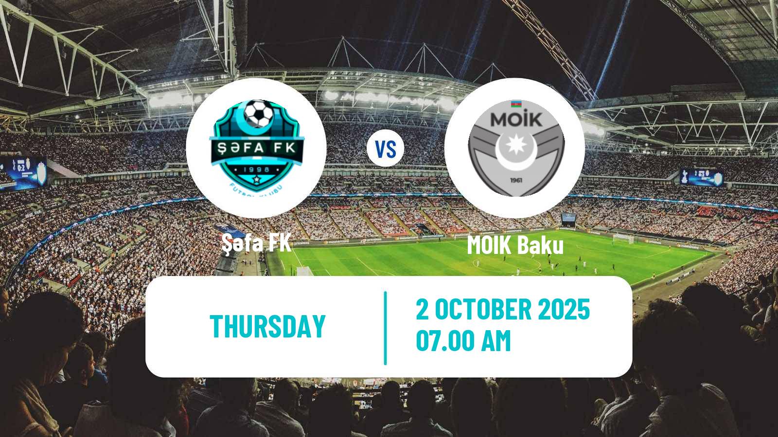 Football Azerbaijan First Division Şəfa - MOIK Baku