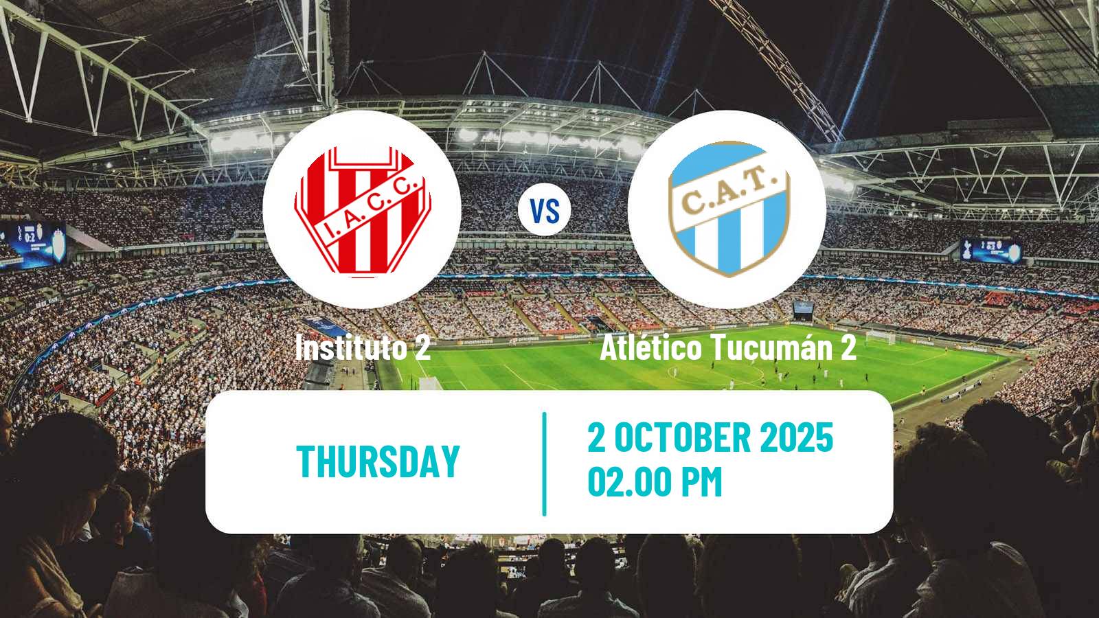 Football Argentinian Reserve League Instituto 2 - Atlético Tucumán 2