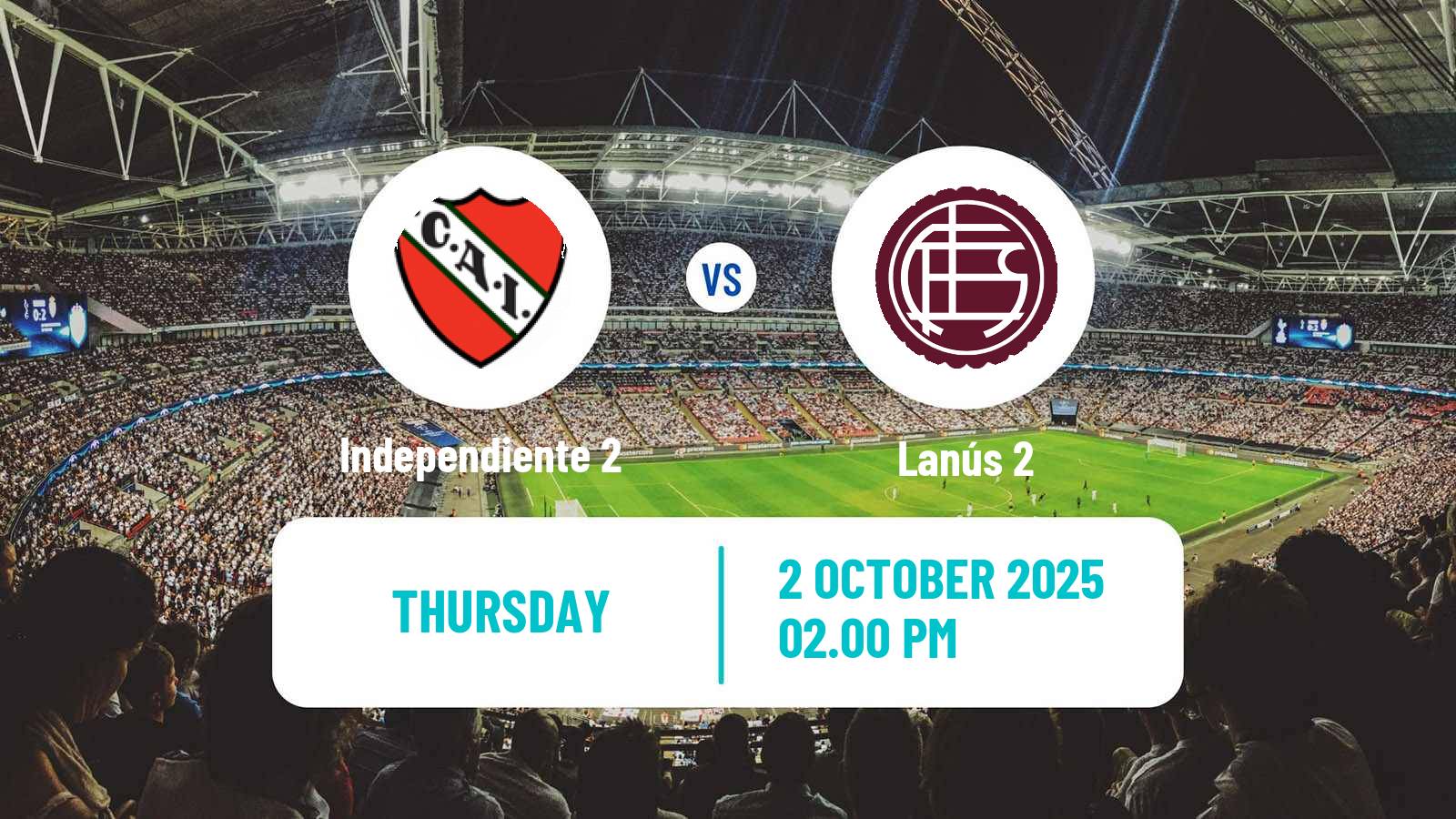 Football Argentinian Reserve League Independiente 2 - Lanús 2