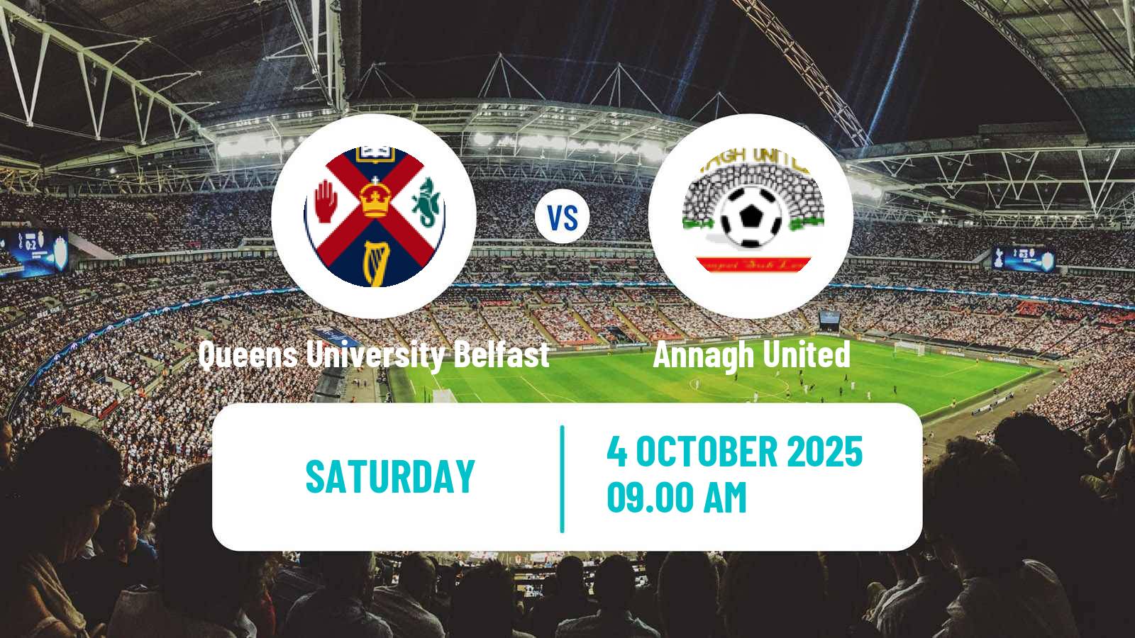 Football Northern Irish Championship Queens University Belfast - Annagh United