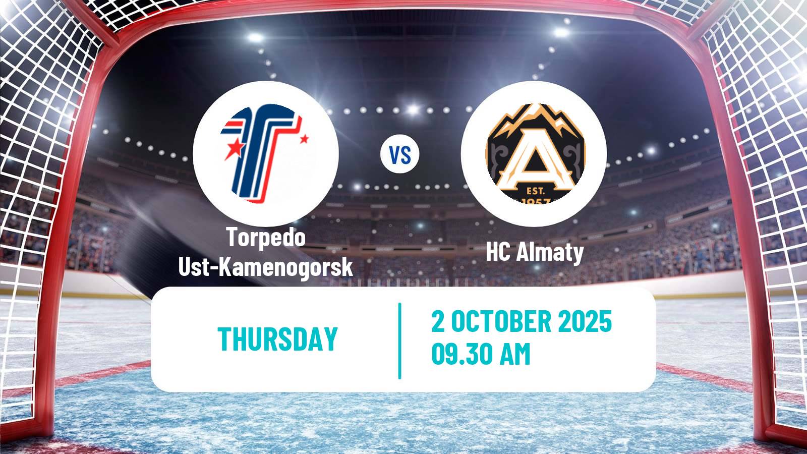 Hockey Kazakh Ice Hockey Championship Torpedo Ust-Kamenogorsk - Almaty