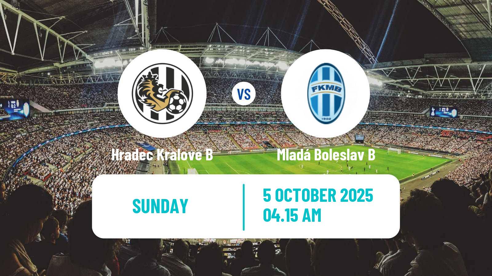 Football Czech CFL Group B Hradec Kralove B - Mladá Boleslav B
