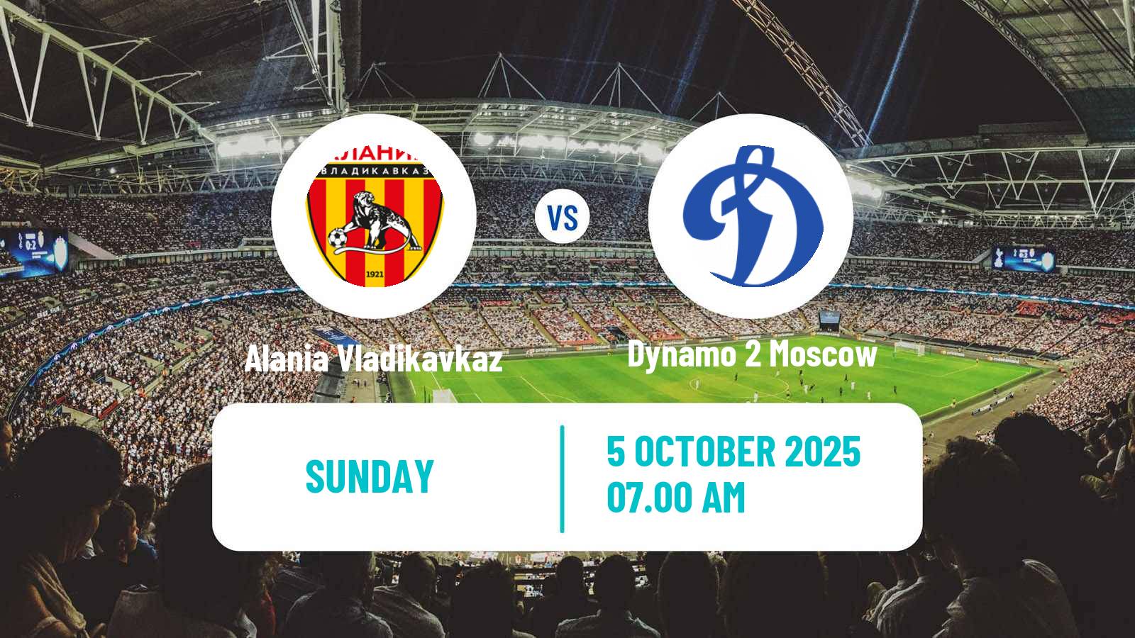 Football Russian FNL 2 Division A Gold Alania Vladikavkaz - Dynamo 2 Moscow