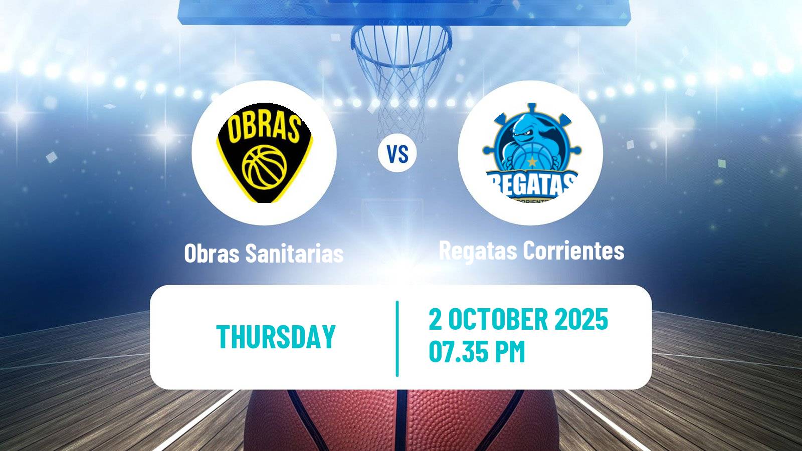 Basketball Argentinian LNB Obras Sanitarias - Regatas Corrientes