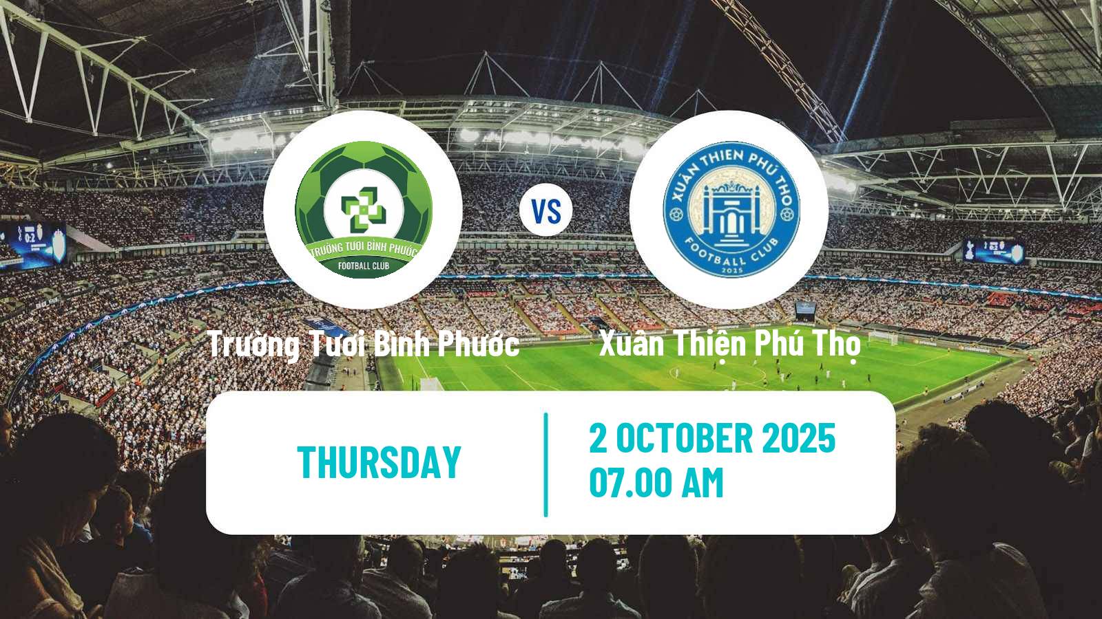 Football Vietnamese V League 2 Trường Tươi Bình Phước - Xuân Thiện Phú Thọ