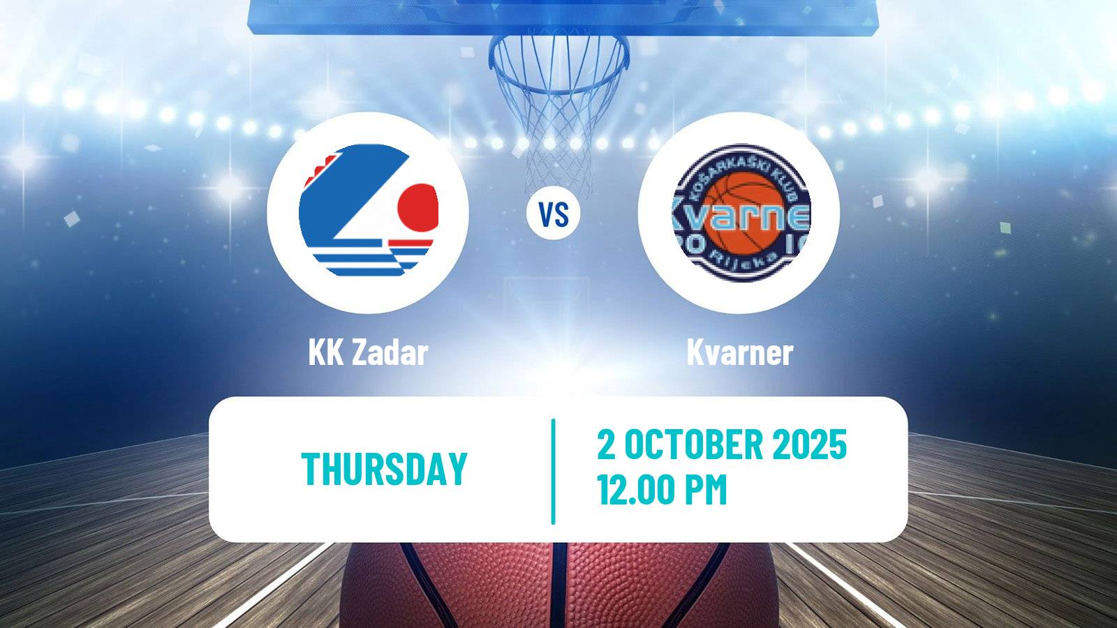 Basketball Croatian Premijer Liga Basketball KK Zadar - Kvarner