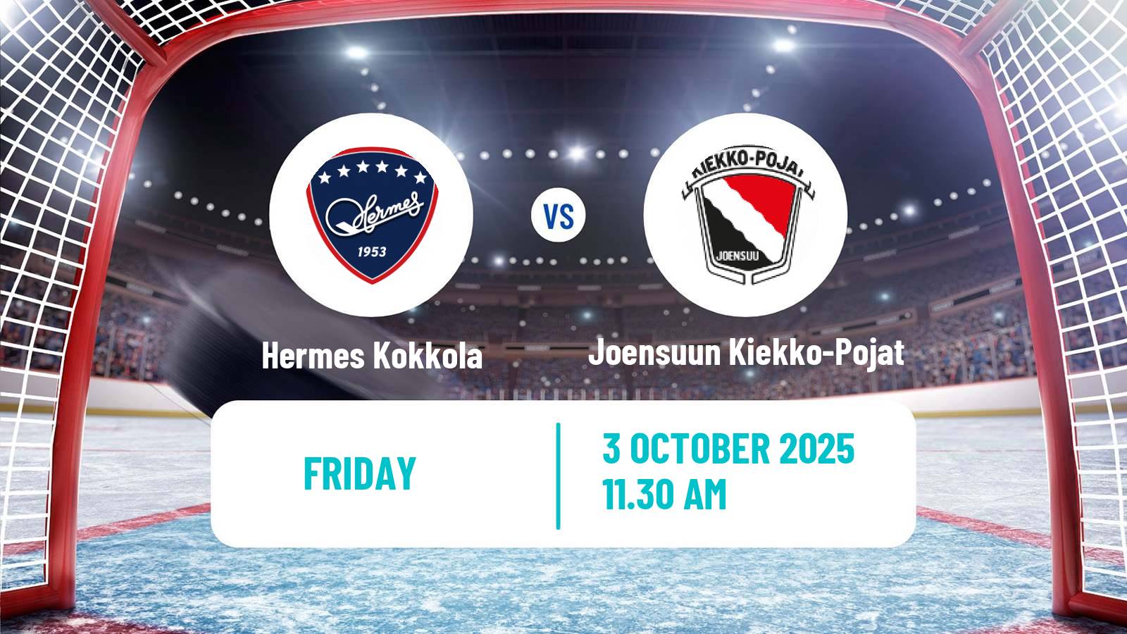 Hockey Finnish Mestis Hermes Kokkola - Joensuun Kiekko-Pojat