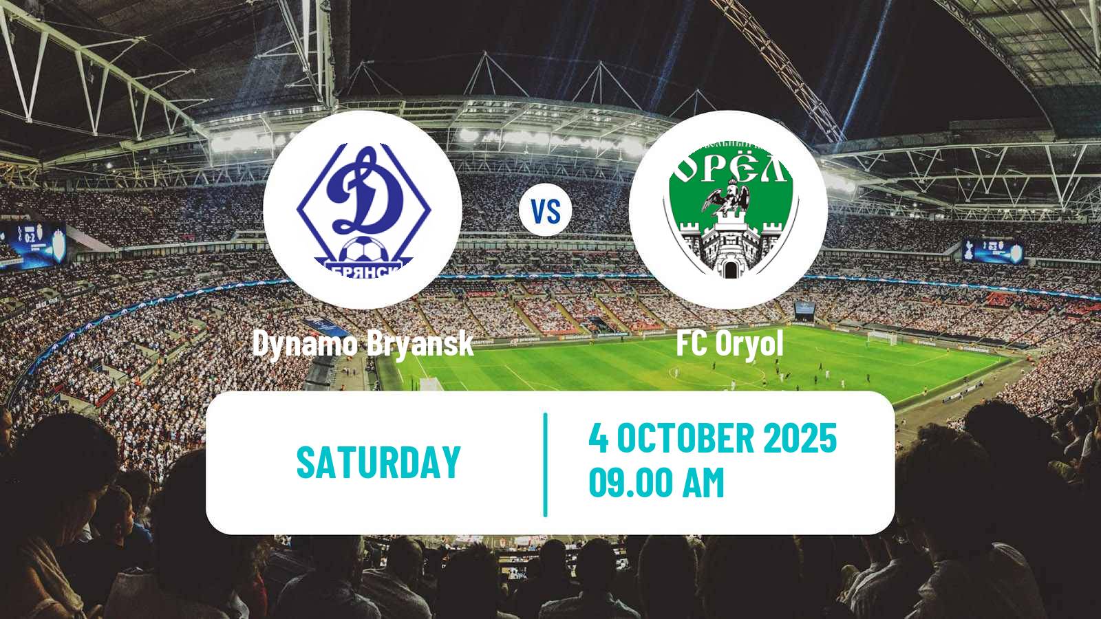 Football FNL 2 Division B Group 3 Dynamo Bryansk - Oryol