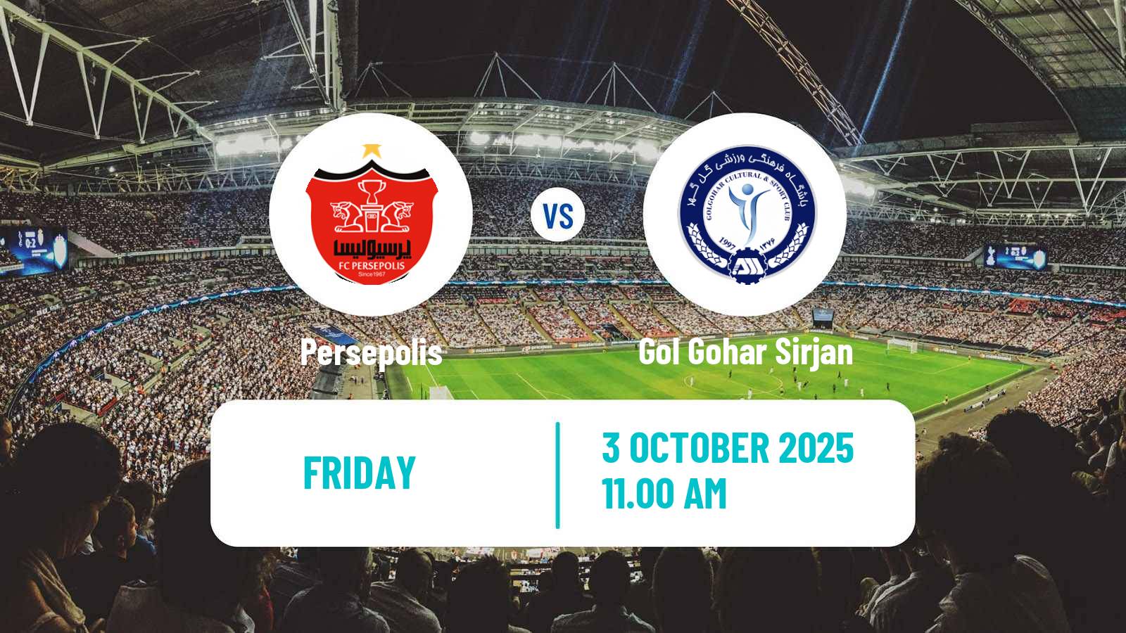 Football Iran Pro League Persepolis - Gol Gohar Sirjan
