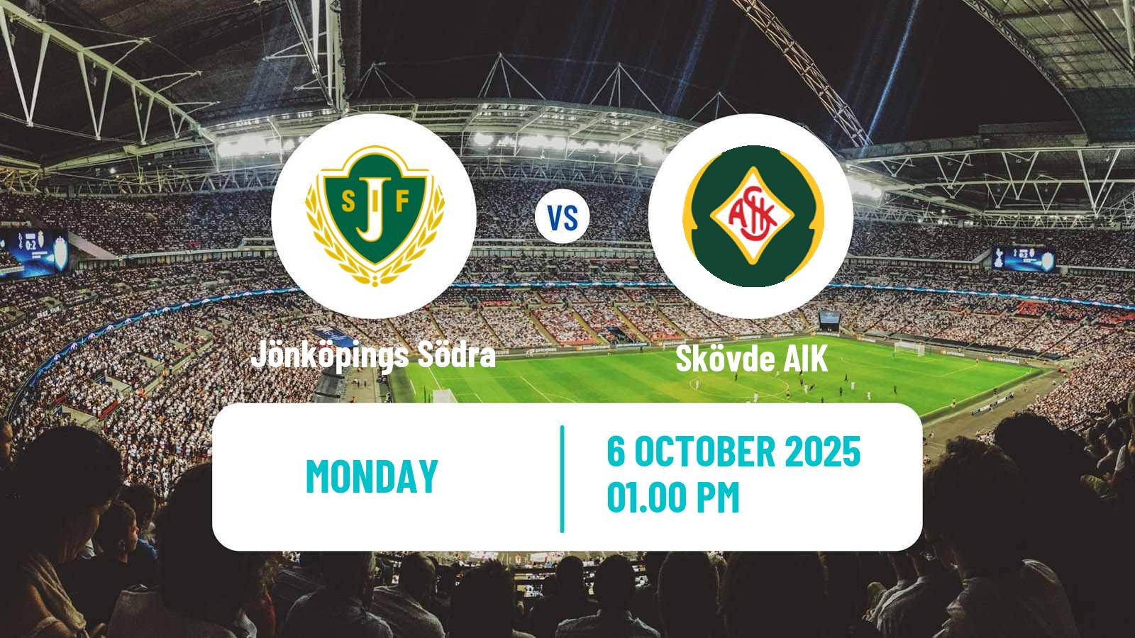 Football Swedish Division 1 Södra Jönköpings Södra - Skövde AIK