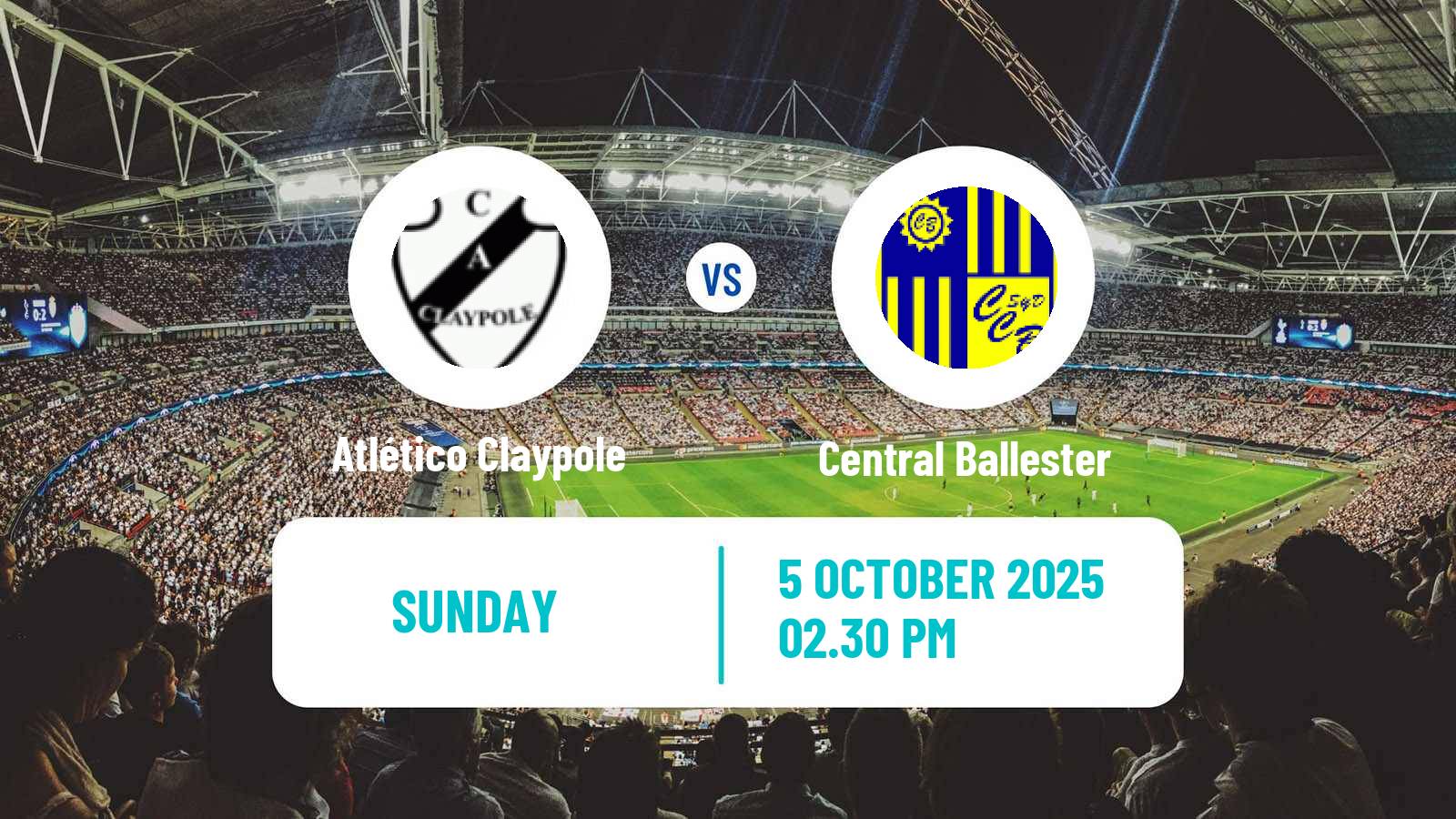 Football Argentinian Primera C Atlético Claypole - Central Ballester