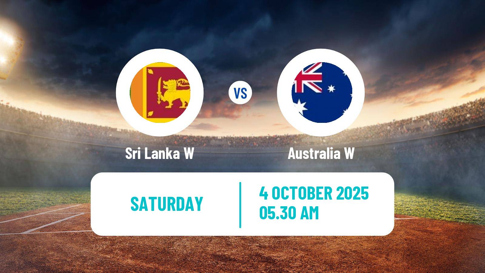 Cricket ICC World Cup Women Sri Lanka W - Australia W
