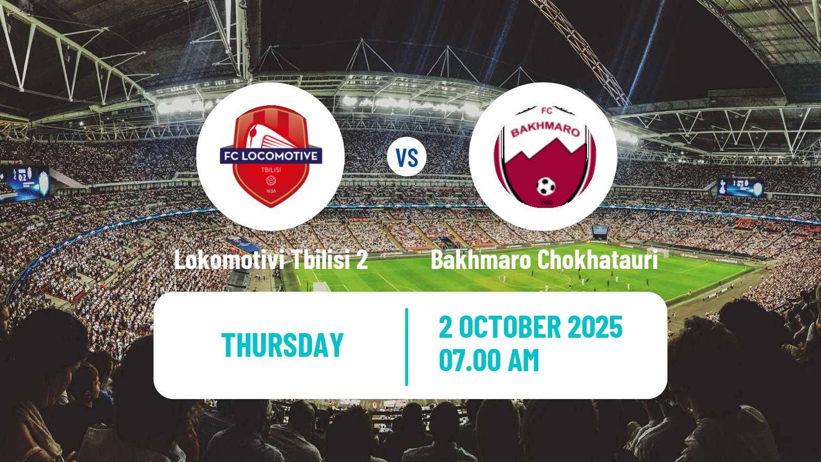 Football Georgian Liga 3 Lokomotivi Tbilisi 2 - Bakhmaro Chokhatauri