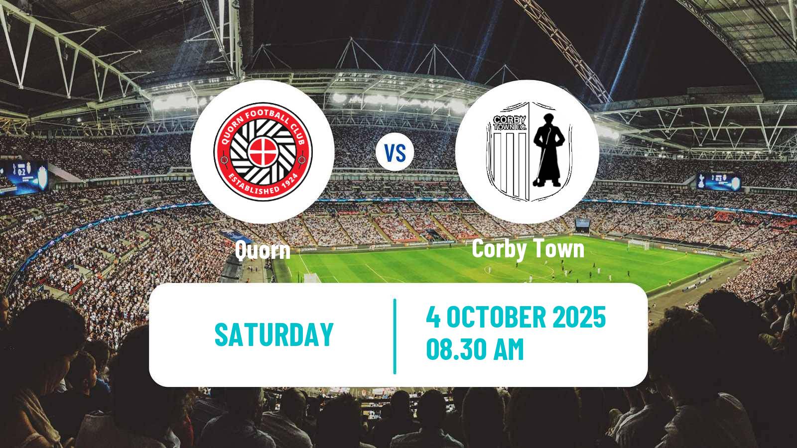Football English FA Trophy Quorn - Corby Town