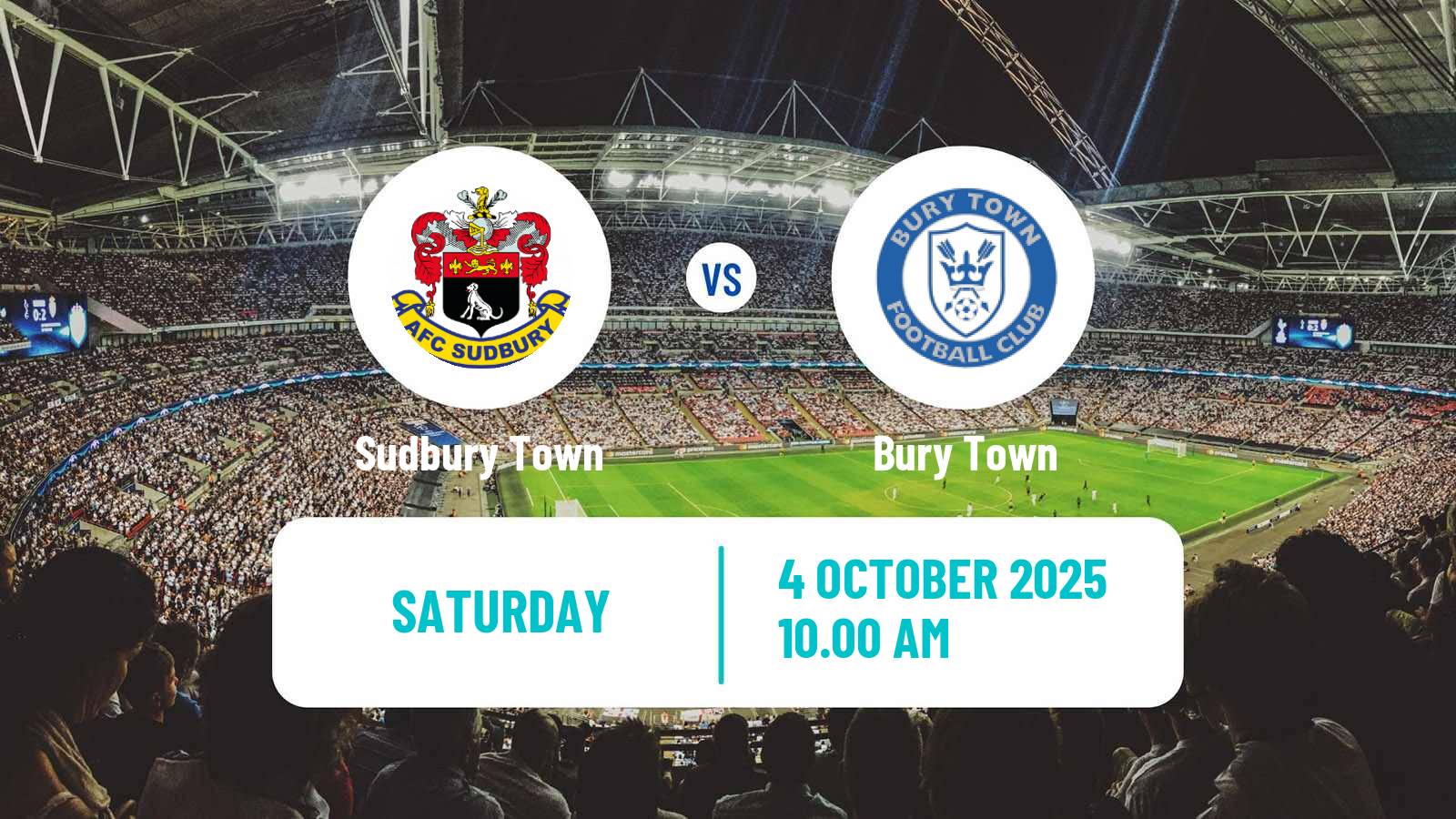 Football English FA Trophy Sudbury Town - Bury Town