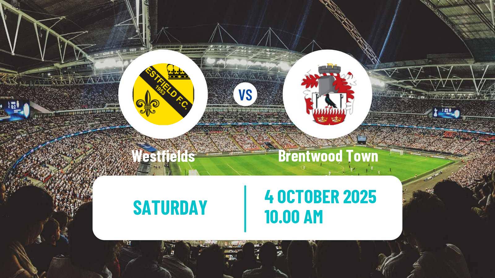 Football English FA Trophy Westfields - Brentwood Town