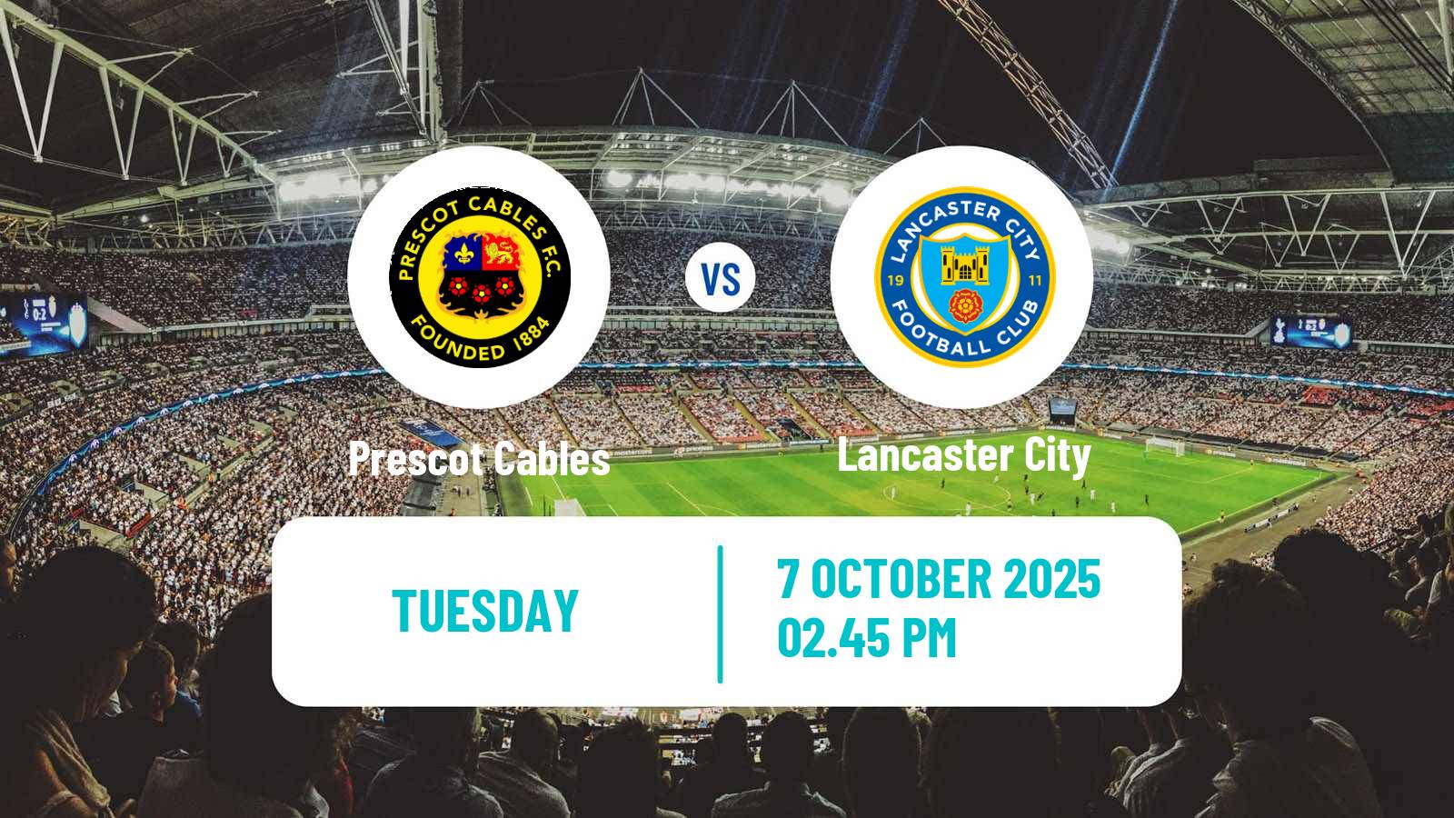Football English FA Trophy Prescot Cables - Lancaster City
