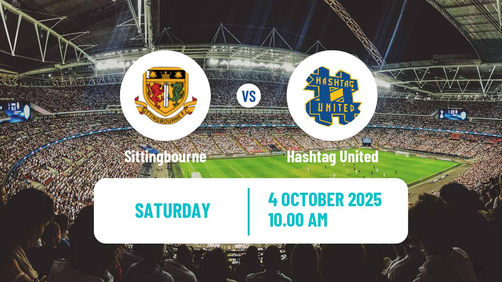 Football English FA Trophy Sittingbourne - Hashtag United
