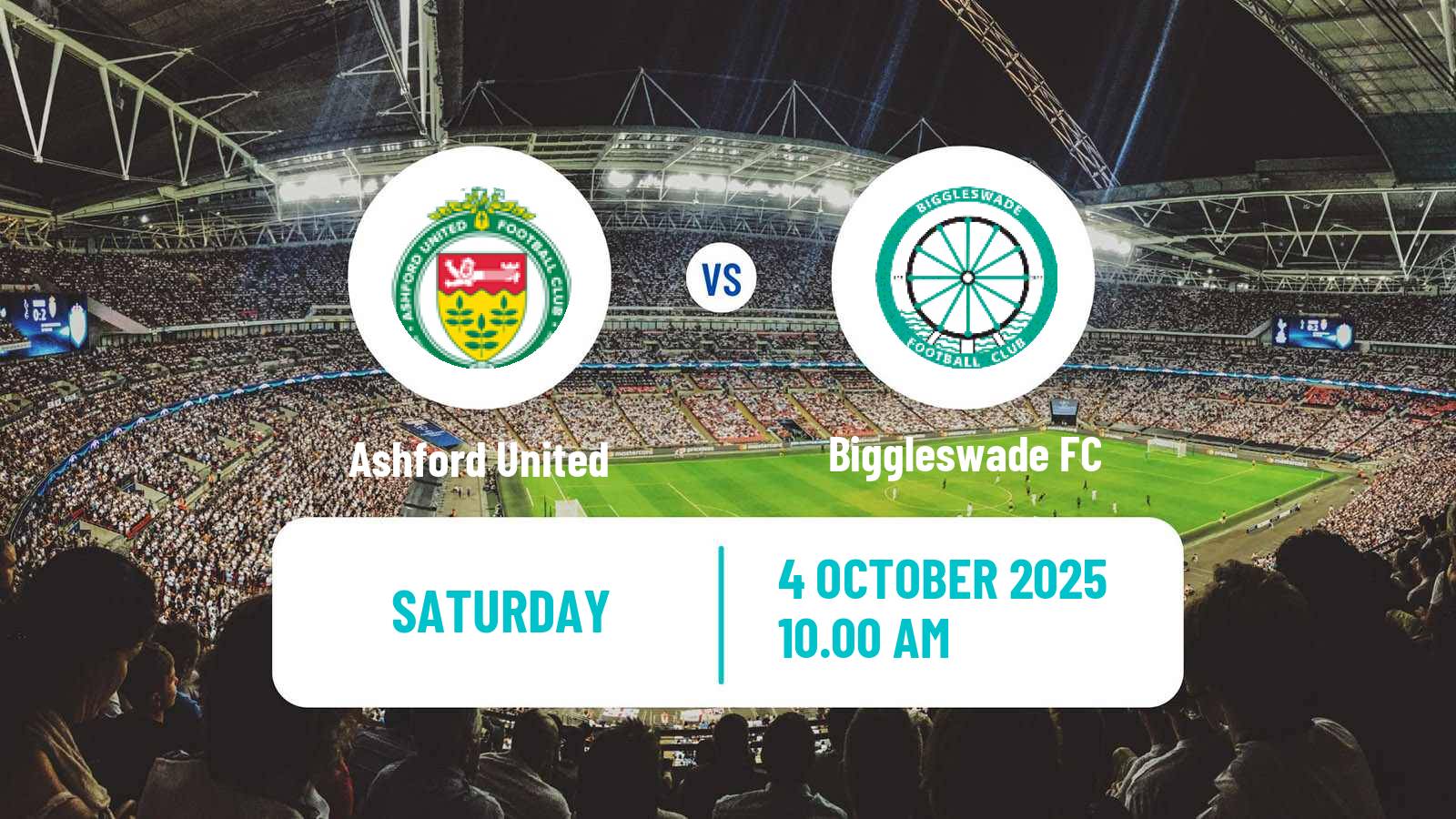 Football English FA Trophy Ashford United - Biggleswade FC