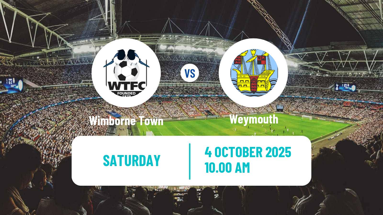 Football English FA Trophy Wimborne Town - Weymouth