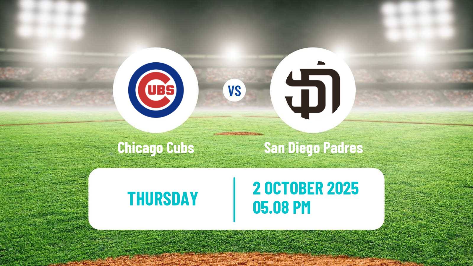 Baseball MLB Chicago Cubs - San Diego Padres