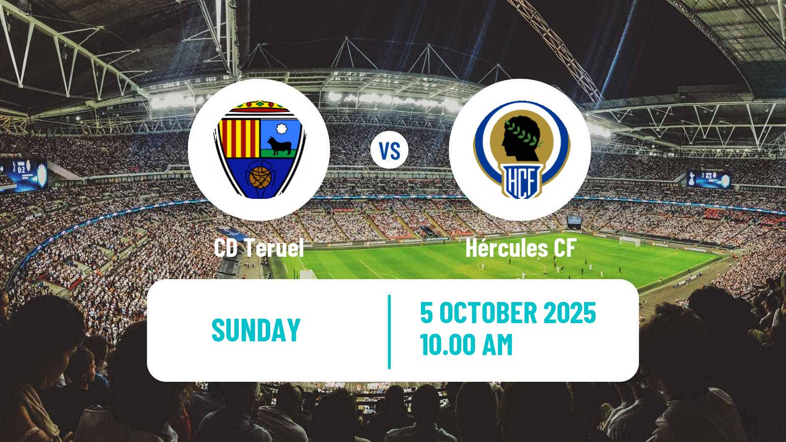 Football Spanish Primera RFEF Group 2 Teruel - Hércules
