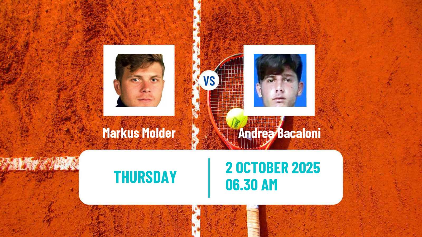 Tennis ITF M15 Monastir 37 Men Markus Molder - Andrea Bacaloni