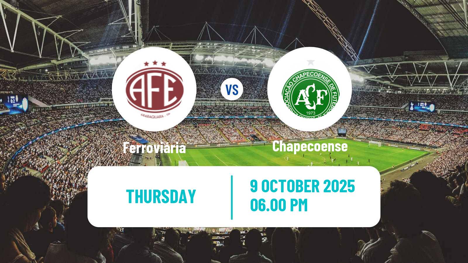 Football Brazilian Serie B Ferroviária - Chapecoense