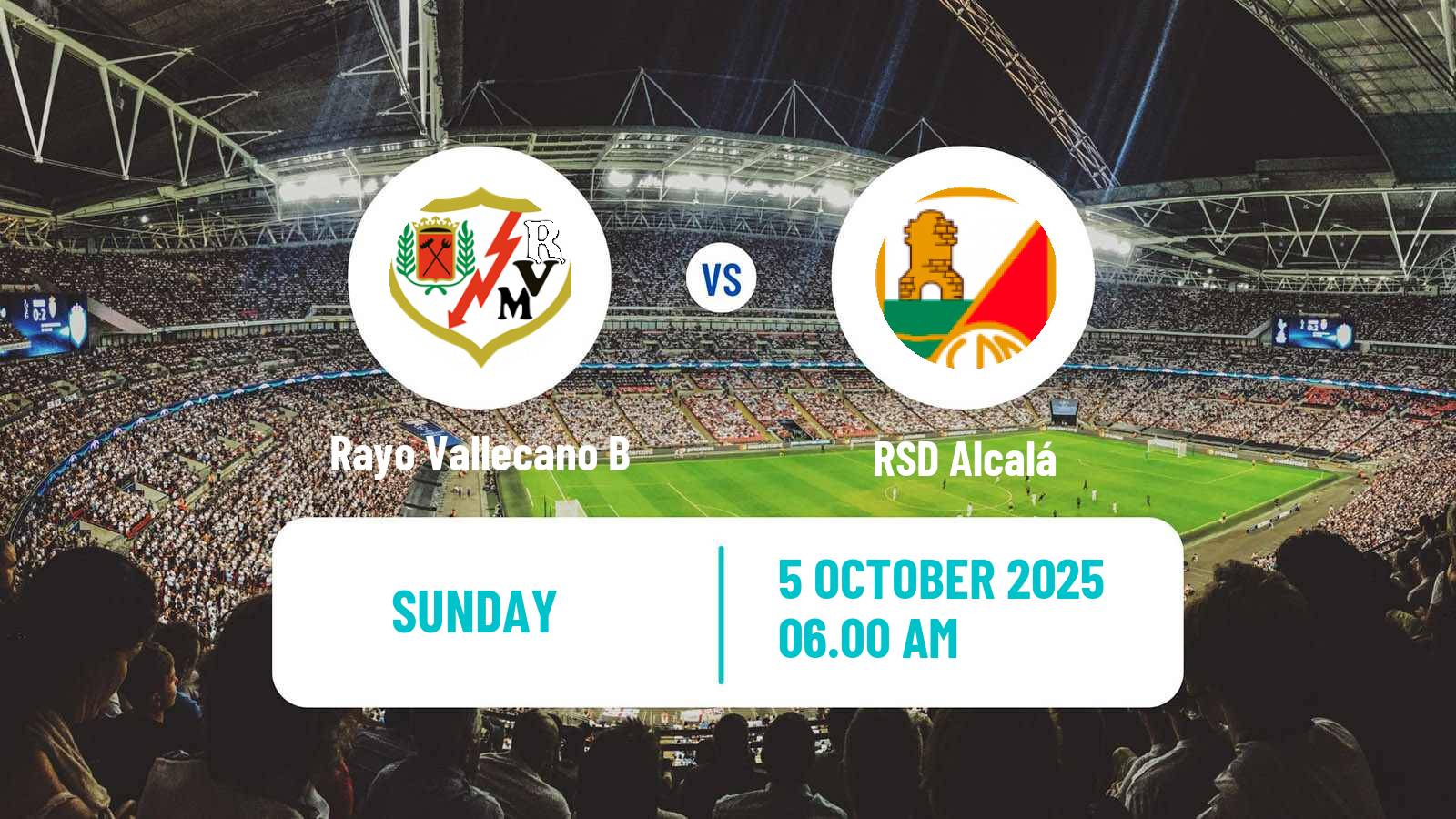 Football Spanish Segunda RFEF - Group 5 Rayo Vallecano B - Alcalá