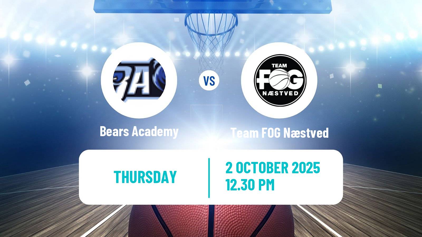 Basketball Danish Basketligaen Bears Academy - Team FOG Næstved