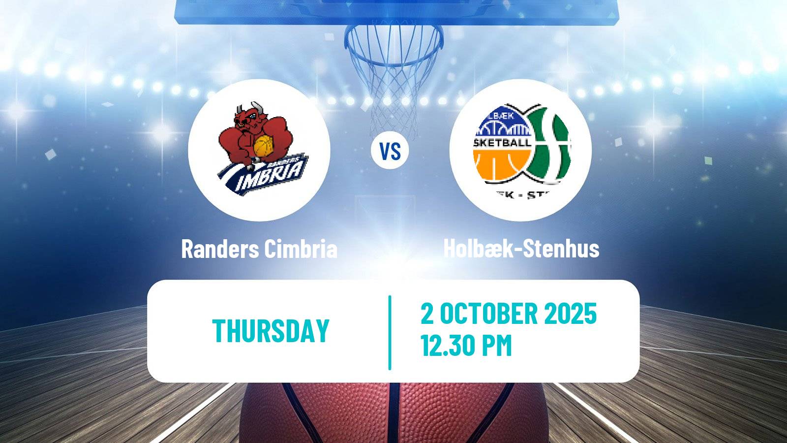 Basketball Danish Basketligaen Randers Cimbria - Holbæk-Stenhus