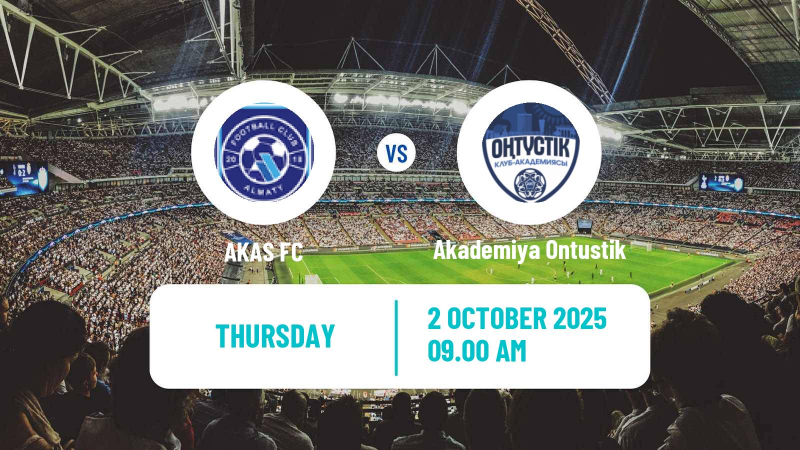 Football Kazakh First Division AKAS - Akademiya Ontustik